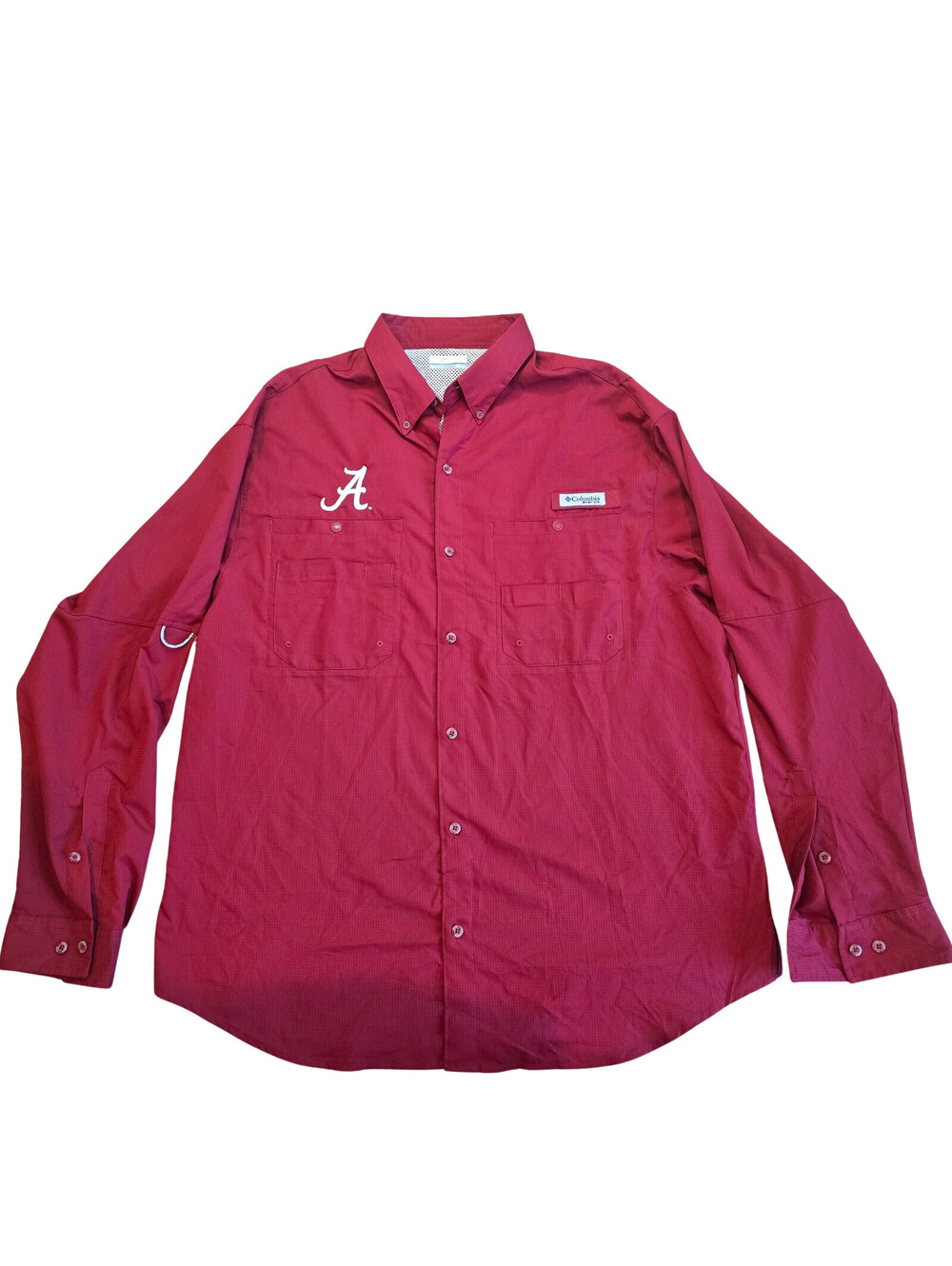 Columbia Alabama Crimson Tide Button Down | Men's XL | Fishing | PFG, Omni-shade
